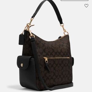 PENNIE SHOULDER BAG IN SIGNATURE CANVAS